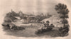 General view of Vilnius (Wilna). Lithuania 1835 old antique print picture