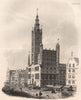 Town Hall of Danzig (Gdansk). Poland 1835 old antique vintage print picture