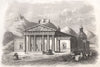 Cathedral church of Vilnius (Vilna). Lithuania 1835 old antique print picture