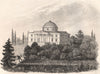 The Castle of Lubostron. Poland 1835 old antique vintage print picture