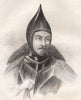 Konstanty Ostrogski. Belarus 1835 old antique vintage print picture