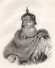 Kestutis / Kiejstut. Lithuania 1835 old antique vintage print picture