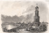 The Castle of Lutsk/Luck, Wolyn/Volhynia. Ukraine 1835 old antique print
