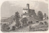 Lipowiec castle. Poland 1835 old antique vintage print picture
