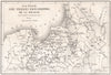 Prussian lands in Poland. Ducal/Duchy of Prussia. Polish Prussia 1835 old map