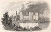 Drzewica. Poland 1835 old antique vintage print picture