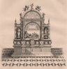 Tomb of Stephen Batory. Poland 1835 old antique vintage print picture