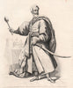 Jan Zamoyski. Poland 1835 old antique vintage print picture