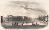 Bank of Poland, Warsaw. Poland 1835 old antique vintage print picture