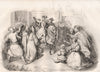 Return of King Casimir I to Poland. Poland 1836 old antique print picture