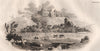 The ruins of Janowiec castle. Poland 1836 old antique vintage print picture