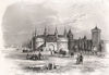 St. Florina gate, Cracow (Krakow). Poland 1836 old antique print picture