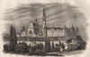 Church and monastery of Czestochowa. Poland 1836 old antique print picture