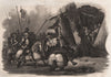 Death of Duke Henry in Prussia (1167). Prussia 1836 old antique print picture