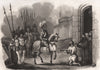 Gediminas entering Kijow (Kiev) in 1321. Poland 1836 old antique print picture