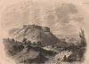 Ruins of the Castle of Trembowla (Terebovl). Ukraine 1836 old antique print