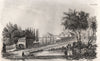 Zalesie in Lithuania. Lithuania 1836 old antique vintage print picture