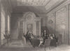 The Admiralty - board room meeting of the Lords of the Admiralty. LONDON 1841