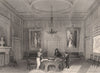 Horse Guards. The Commander in Chief's levee. LONDON INTERIORS 1841 old print