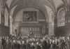 Lincolns Inn Hall. The Lord Chancellor's Court. LONDON INTERIORS 1841 print