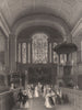 St. George's Church, Hanover Square. A noble marriage. LONDON 1841 old print
