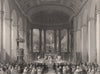 Roman Catholic chapel, Moorfields. High mass on Christmas Day. LONDON 1841