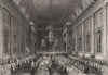 Freemason's Hall. Royal Humane Society dinner. LONDON INTERIORS 1841 old print