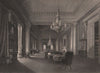 The Athenaeum. Drawing room. LONDON INTERIORS 1841 old antique print picture
