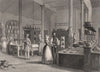 Reform Club. The kitchen. LONDON INTERIORS 1841 old antique print picture