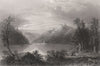 Schloss Neuhaus an der Donau, Austria. Castle. Danube. BARTLETT 1840 old print