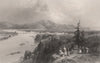 Linz, Austria. Danube Donau. BARTLETT 1840 old antique vintage print picture