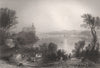 Castle of Persenbeug, Austria. Danube Donau. BARTLETT 1840 old antique print