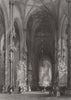 Stephansdom cathedral interior, Vienna. St Stephen's. Wien. BARTLETT 1840