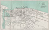 RHYL vintage town/city plan. Wales. WARD LOCK 1950 old vintage map chart
