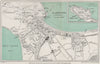 LLANDUDNO vintage town/city plan. Great Orme's Head. Wales. WARD LOCK 1950 map