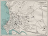 ABERYSTWYTH vintage town/city plan. Wales. WARD LOCK 1935 old vintage map