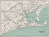 PWLLHELI vintage town/city plan. Wales. WARD LOCK 1935 old vintage map chart