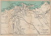 ILFRACOMBE  vintage town/city plan. Devon. WARD LOCK 1946 old vintage map