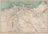 ILFRACOMBE  vintage town/city plan. Devon. WARD LOCK 1946 old vintage map
