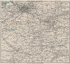 BATH & BRISTOL environs. Mendips/Cotswolds. Frome Wells Shepton Mallet 1919 map