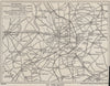 YPRES SALIENT First World War battle lines 1916-1918 Belgium. WARD LOCK 1926 map