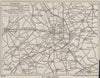 YPRES SALIENT First World War battle lines 1916-1918 Belgium. WARD LOCK 1926 map
