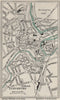 LUXEMBURG vintage town/city plan. Luxembourg. WARD LOCK 1926 old vintage map