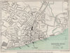BOGNOR REGIS vintage town/city plan. Sussex. WARD LOCK 1950 old vintage map