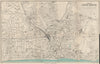CENTRAL BRIGHTON vintage town/city plan. Sussex. WARD LOCK 1950 old map