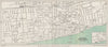 CENTRAL WORTHING vintage town/city plan. Sussex. WARD LOCK 1950 old map