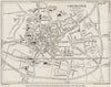CHICHESTER vintage town/city plan. Sussex. WARD LOCK 1950 old vintage map