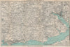 THE NEW FOREST & environs. Bournemouth Southampton Ringwood. WARD LOCK 1917 map