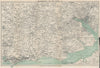 THE NEW FOREST & environs. Bournemouth Southampton Ringwood. WARD LOCK 1923 map