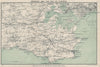 ISLE OF PURBECK. Swanage Wareham Bournemouth Poole. Dorset. WARD LOCK 1923 map